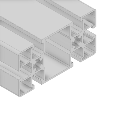 10-4590-0-100MM MODULAR SOLUTIONS EXTRUDED PROFILE<br>45MM X 90MM, CUT TO THE LENGTH OF 100 MM